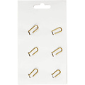 Creotime Metal Paperclips Bird Gold afm. 32x40mm 6 st