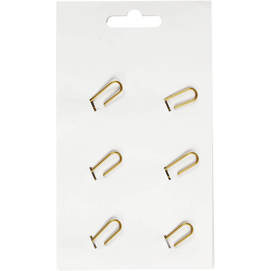 Creotime Metal Paperclips Bird Gold afm. 32x40mm 6 st