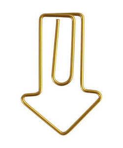 Metal Paperclips Arrow Gold afm. 40x25mm 6 st