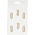 Creotime Metal Paperclips Arrow Gold afm. 40x25mm 6 st