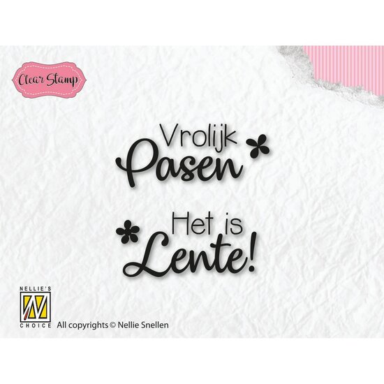 Nellie's Choice Nellie's Choice Clear Stamp Pasen en Lente