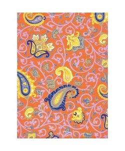 Vel Decopatch Papier Patroon paisley Oranje/Goud