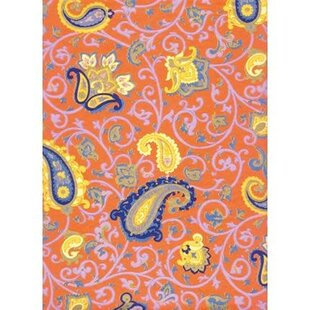 Vel Decopatch Papier Patroon paisley Oranje/Goud