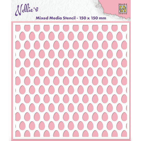 Nellie's Choice Nellie's Choice Stencil Eggs 15cmx15cm