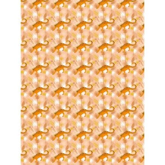 Decopatch Vel Decopatch Papier Textuur Luipaard Oranje/Peach/Goud