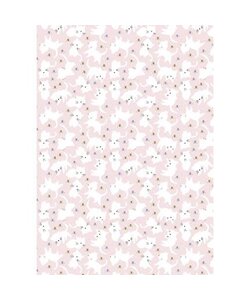 Vel Decopatch Papier Textuur katten Roze/Wit/Goud