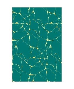 Vel Decopatch Papier Textuur Marmer Groen/Goud
