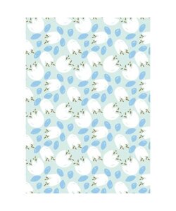 Vel Decopatch Papier Textuur Tulpen Mint/Wit/Blauw/Goud
