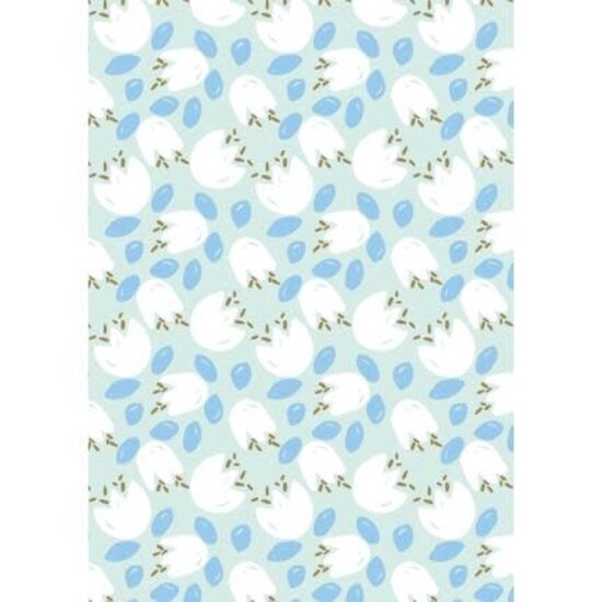 Decopatch Vel Decopatch Papier Textuur Tulpen Mint/Wit/Blauw/Goud