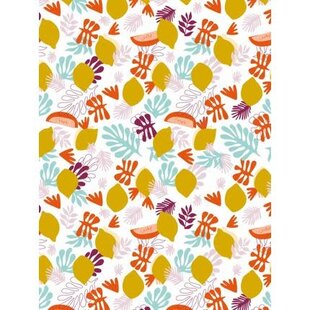 Vel Decopatch Papier Patroon Bladeren Met Citroen