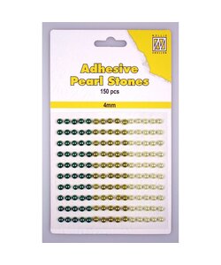 Nellie Snellen Plak Parels 4mm Tinten Groen 150st