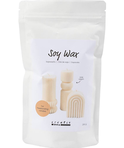Sojawas voor Losstaande Kaarsen 250gr Crème