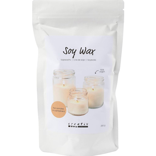 Sojawas voor Kaarsen in Potten 250gr Crème