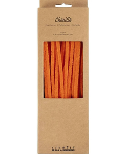 Chenilledraad Oranje 6mmx30cm 50st