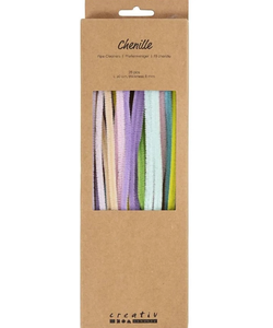 Chenilledraad Pastel Kleuren 6mmx30cm 25st