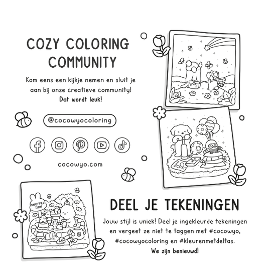 Deltas Cozy Cuties Cute & Comfy Kleurboek Coco Wyo