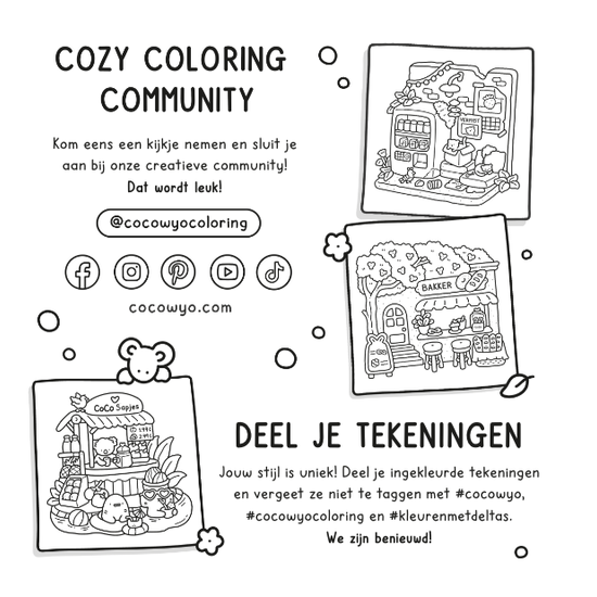 Deltas Cozy Corner Cute & Comfy Kleurboek Coco Wyo