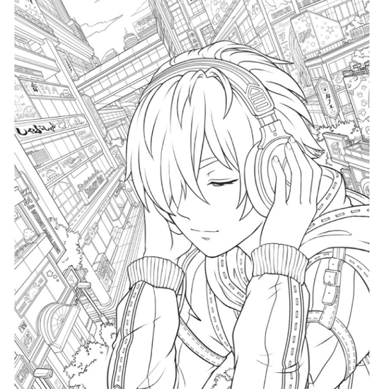 Deltas Manga World Kleurboek