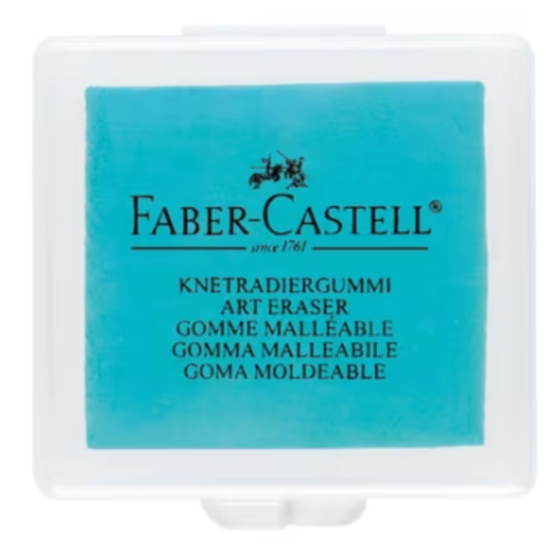 Faber Castell Faber Castell Kneedgum 1 st. verpakt in plastic doosje Roze, Blauw en Turquoise