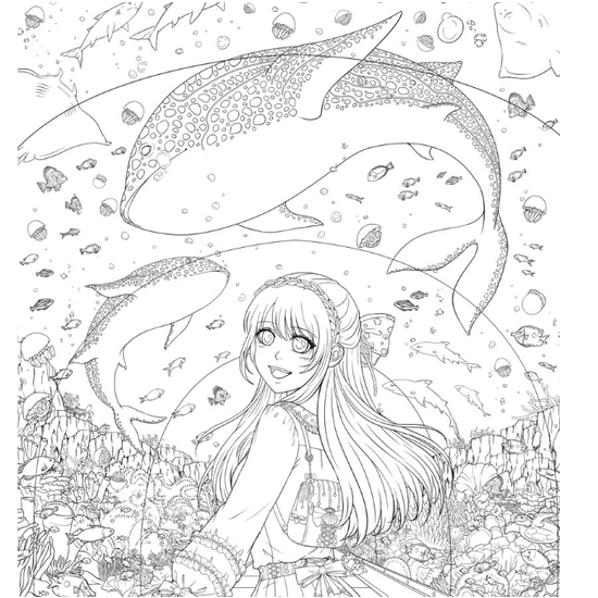 Deltas Manga World Kleurboek