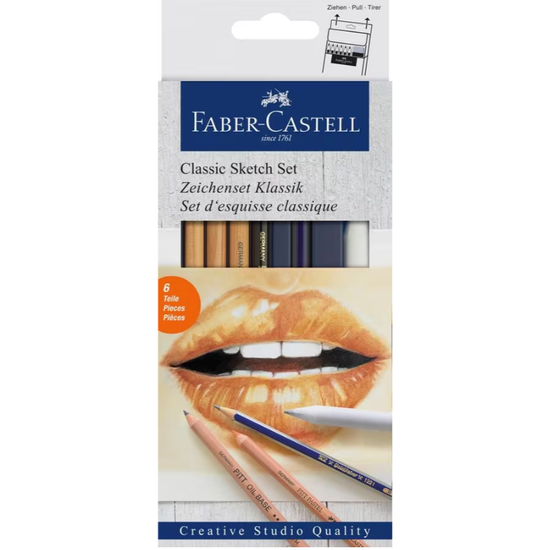 Faber Castell Potloodset Faber-Castell classic 6-delig