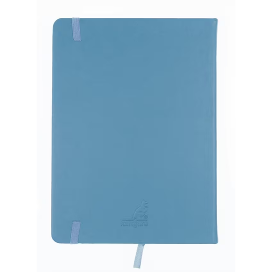 Kangaro Kangaro Schetsboek A5 80 blad 140gr roomwit met elastiek en lint, sky blue