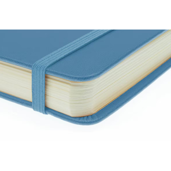 Kangaro Kangaro Schetsboek A5 80 blad 140gr roomwit met elastiek en lint, sky blue