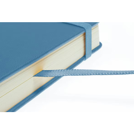 Kangaro Kangaro Schetsboek A5 80 blad 140gr roomwit met elastiek en lint, sky blue