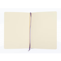 Kangaro Kangaro Schetsboek A5 80 blad 140gr roomwit met elastiek en lint, heather purple
