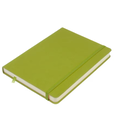 Kangaro Kangaro Schetsboek A5 80 blad 140gr roomwit met elastiek en lint, lime green