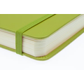 Kangaro Kangaro Schetsboek A5 80 blad 140gr roomwit met elastiek en lint, lime green