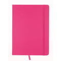 Kangaro Kangaro Schetsboek A5 80 blad 140gr roomwit met elastiek en lint, hot pink