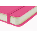 Kangaro Kangaro Schetsboek A5 80 blad 140gr roomwit met elastiek en lint, hot pink