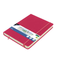 Kangaro Kangaro Schetsboek A5 80 blad 140gr roomwit met elastiek en lint, ruby