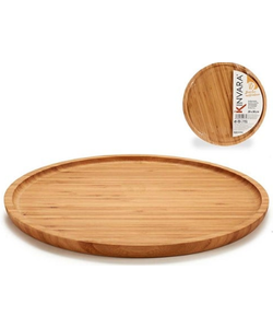 Kinvara Bamboe Rond Dienblad Groot d: 30 cm