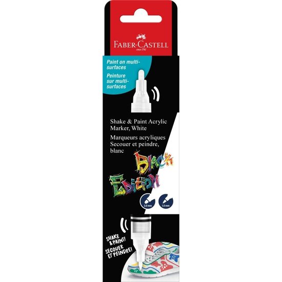 Faber Castell Faber-Castell Acrylmarker Black Edition Shake & Paint wit