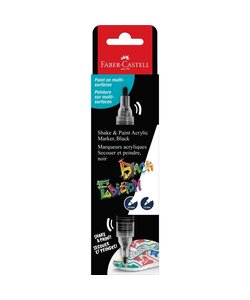 Faber-Castell Acrylmarker Black Edition Shake & Paint zwart