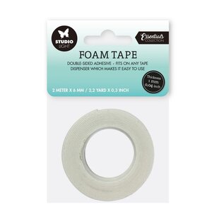 Studio Light Essentiële Tools Dubbelzijdige Foam Tape 1 mm dik - 6 mm breed
