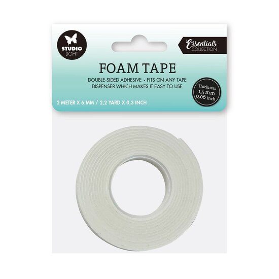 Studio Light Studio Light Essentiële Tools Dubbelzijdige Foam Tape 1,5 mm dik - 6 mm breed