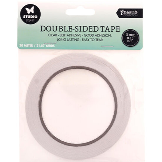 Studio Light Studio Light Essentiële Tools Dubbelzijdige Tape 3 mm, 20m