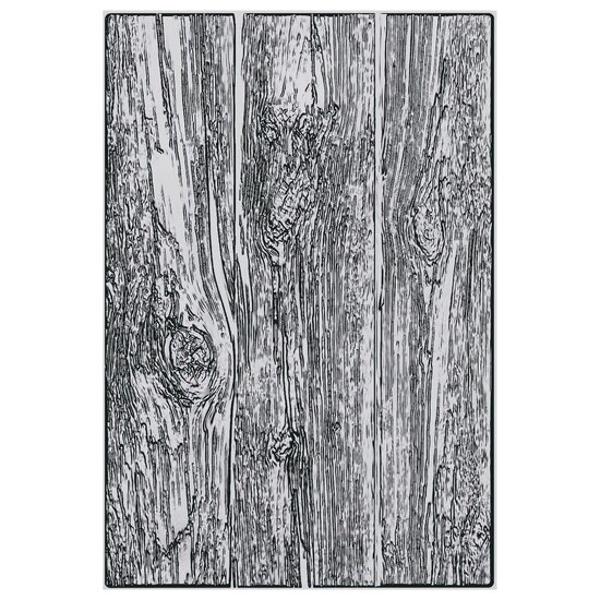 Tim Holtz Sizzix Tim Holtz 3-D Texture Fades Embossing Folder Lumber Large A5