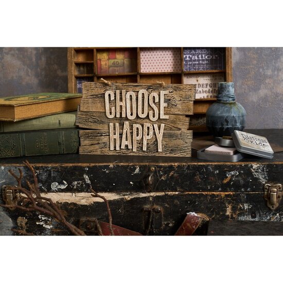 Tim Holtz Sizzix Tim Holtz 3-D Texture Fades Embossing Folder Lumber Large A5