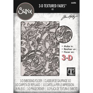 Sizzix Tim Holtz 3-D Texture Fades Embossing Folder Entangled Large A5
