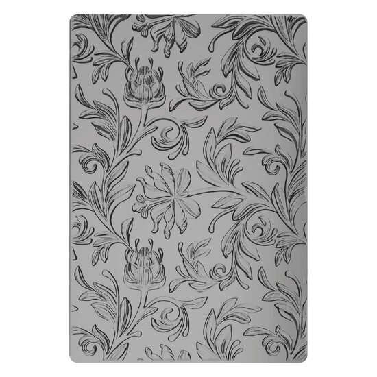 Tim Holtz Sizzix Tim Holtz 3-D Texture Fades Embossing Folder Botanical Large A5