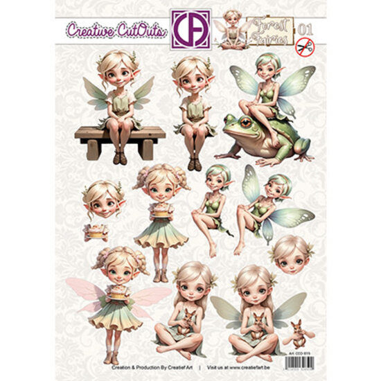 Creatief Art Creative CutOuts  Forest Fairies 01 Stansvel