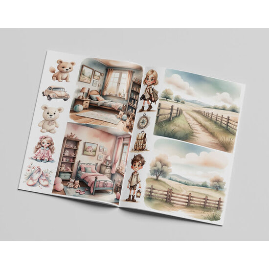 Creatief Art Creative CutOuts Happy Little ones Art Journaling & Card Making Book