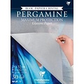 Clairefontaine Pergamine gelijmd blok, cristalpapier, 30 vellen 24x32cm 45g