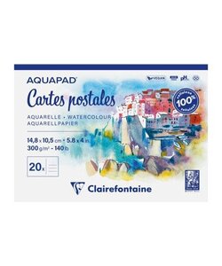 Aquarel postcards A6, 300gr, 20 vel