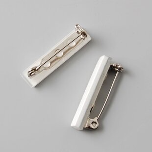 Darice zelfklevende  Brochespeld  25mm 4st zilver