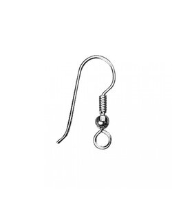 Darice Oorbelhaakjes 25mm 4st Zilver